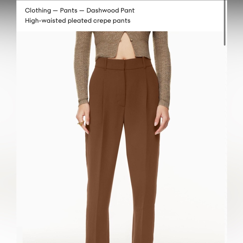 Aritzia Wilfred Brown Size 00 Pants